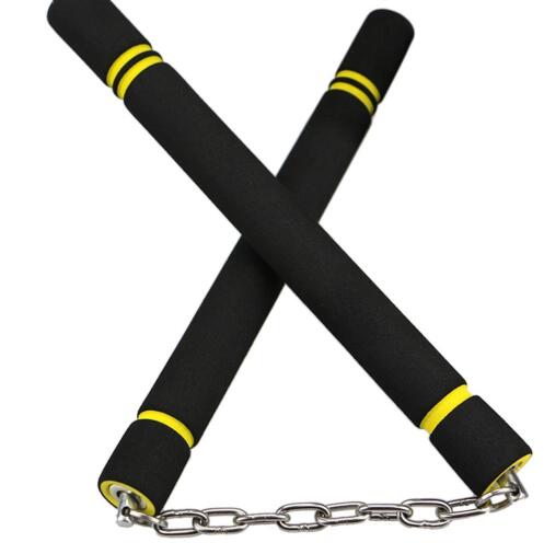 Arts Safety Foam Nunchakus with Stainless Steel Chain