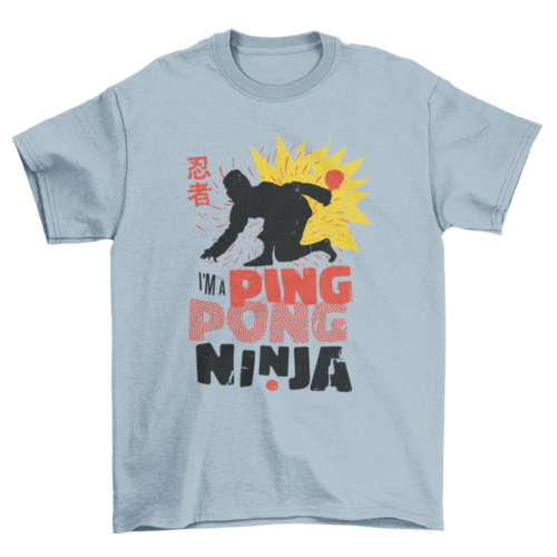 Ping pong ninja t-shirt Sports Tee Athletic